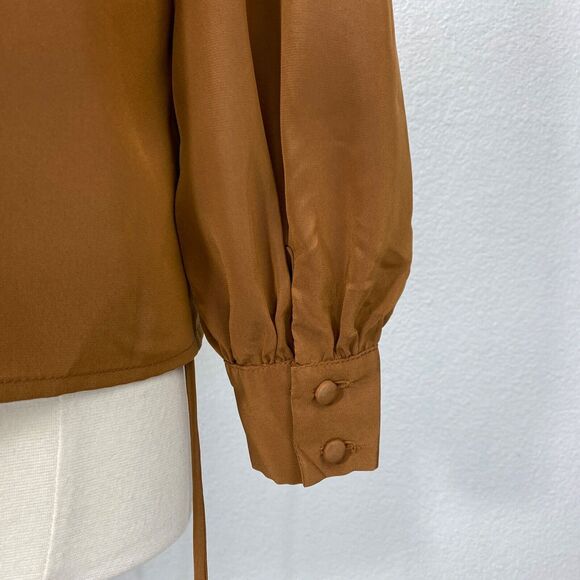 Vintage Rae Hepburn California Blouse Size 6 USA Secretary Career Evening Wear - Picture 6 of 10